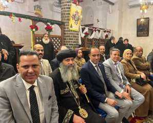 أمين حزب الشعب الجمهوري بأسيوط يهنئ الأنبا بيجول أسقف الدير المحرق بعيد الميلاد المجيد